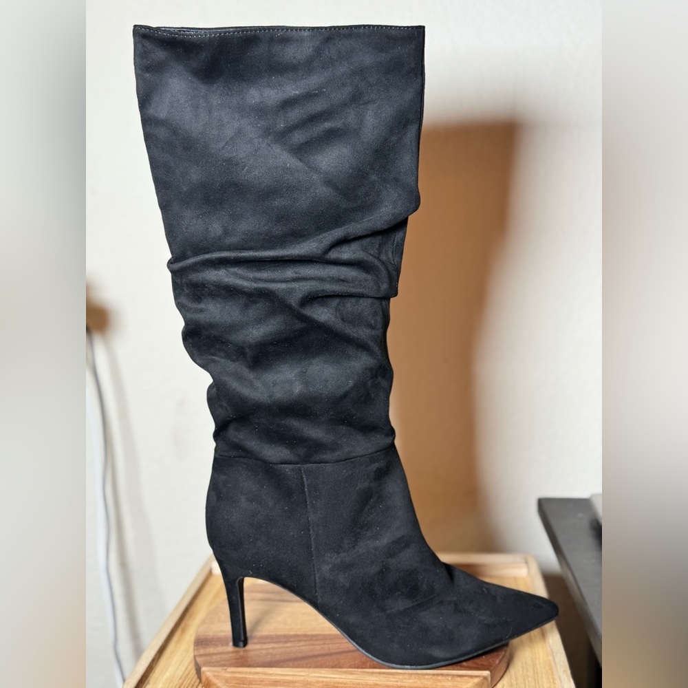 Nine West WNG Lende2 Black Knee-High Boots | Women’s 9.5M | $79 Retail